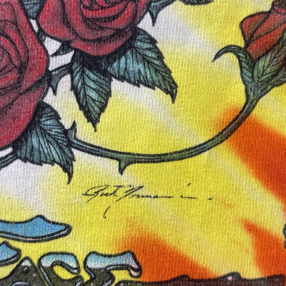 Vintage Grateful Dead Liquid Blue Space your Face Tie Dye T-Shirt Size Mens L - Picture 7 of 14